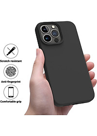 Ốp lưng silicon case cho iPhone 14 Pro Max (6.7 inch) siêu mỏng 0.3mm chống bám bẩn hiệu Memumi Liquid mặt lưng siêu mềm mịn, có gờ bảo vệ camera - hàng nhập khẩu