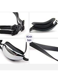 Set đồ bơi nam full 5 chi tiết kèm túi đựng, Quần bơi da cá + Kính bơi + Mũ + Bịt tai + Kẹp mũi, hàng xịn đẹp chuẩn | BN009