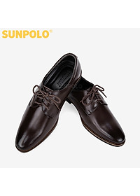 Giày Tây Nam Da Bò SUNPOLO SPH286 - Nâu Cafe, Nâu Bò