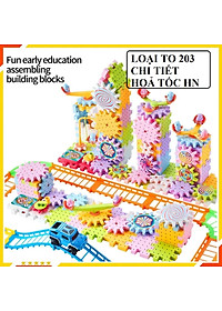 Đồ Chơi Xếp Hình Lắp Ráp 203 Chi Tiết Mô Hình Xoay Bánh Răng - Đồ Chơi Cho Bé Trai Bé Gái - Đồ Chơi Giáo Dục Thông Minh Cho Bé - Đồ Chơi Trẻ Em HT SYS
