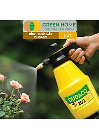 Bình Tưới Cây GreenHome, Dudaco, 2 Lít, Thân Bình Dày, Phun Xa 2 Chế Độ, Bơm Nhẹ Tay, Bình Tưới Cây Phun Sương, Bền, Đẹp