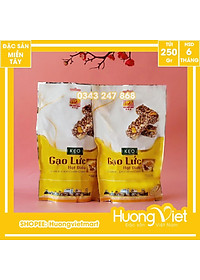 Đặc Sản Sóc Trăng - Kẹo Gạo Lức Hạt Điều Cao Cấp Tân Huê Viên 250G, Kẹo Gạo Lứt Sóc Trăng