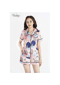 Bộ Pijama Đùi Nữ - Vadesi, Đồ Mặc Nhà Lụa Luxury Cao Cấp Họa Tiết Đẹp
