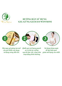 Gel gừng thảo dược, massage tan mỡ bụng, săn chắc eo Wonmom 70g