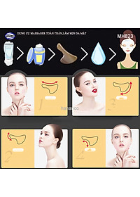 Dụng cụ mát xa làm mịn da mặt và toàn thân bằng sừng (MH823) Giúp lưu thông khí huyết - Chăm sóc sức khỏe