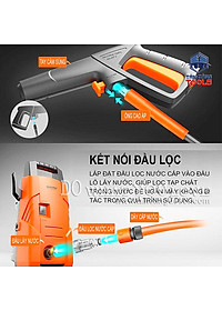 Máy Xịt Rửa Xe Cao Áp Rửa Xe Bọt Tuyết YILI 220V 1400W 90Bar Nhỏ Gọn Mạnh Mẽ Máy Rửa Xe Gia Đình