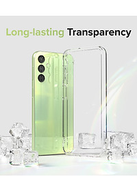 Ốp lưng silicon dẻo cho Samsung Galaxy A14 4G / 5G hiệu Ultra Thin trong suốt mỏng 0.6mm độ trong tuyệt đối chống trầy xước - Hàng nhập khẩu