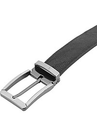 Thắt Lưng Nam Da Cá Đuối Đầu Kim Huy Hoàng HT4503 - Đen