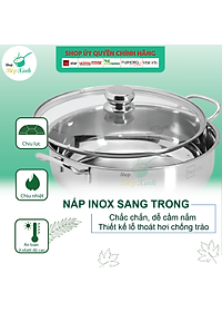 Nồi lẩu xửng hấp FIVESTAR 3 đáy từ nắp kính , tặng 1 vá canh 20cm | 24cm | 26cm | 28cm