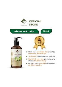 Dầu gội thảo dược PREMIUM ECOCARE 300ml đạt chuẩn CGMP, dầu gội xả thảo mộc giúp sạch gàu, giảm rụng tóc
