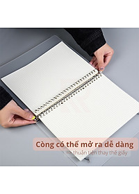 Bìa sổ tay bìa nhựa / Bìa gáy còng có thể thay lõi, ruột sổ  nhiều size A5-B5-A4 
