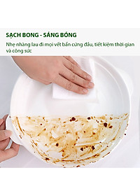 Giấy Ướt Lau Bếp Siêu Sạch Gói 80 Tờ To Chứa Vitamin E Không Độc Hại Không Kích Ứng Da Giúp Loại Bỏ Dầu Mỡ, Khăn Ướt Đa Năng Siêu Dai