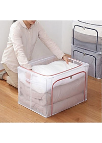 TÚI ĐỰNG CHĂN MÀN QUẦN ÁO KHUNG THÉP TRONG SUỐT TIỆN LỢI PHÂN LOẠI VÀ LẤY QUẦN ÁO