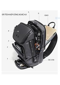 Túi đeo chéo đeo ngực nam cao cấp phong cách châu âu