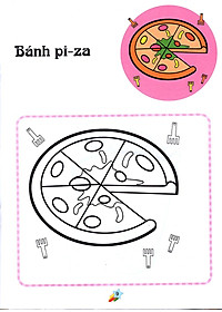 Sách 123 Nào Ta Tô Màu! - Thức Ăn