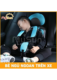 Ghế ngồi ô tô trẻ em giá rẻ có đai an toàn xe hơi cho bé 1 2 3 4 5 đi oto