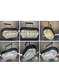 Đèn thả mâm MONA pha lê phong cách hiện đại trang trí nhà cửa sang trọng - (101).