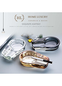 Gạt tàn Cigar thủy tinh nguyên khối | GẠT TÀN THỦY TINH CAO CẤP