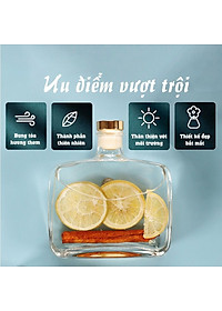 Nước Hoa Thơm Phòng Hoa Nhài Tây - Tạo Không Gian Thoái Mái Có Que Gỗ Lọ Tự Khuếch Tán 100ml