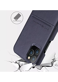 Ốp lưng da chống sốc cho iPhone 11 Pro hiệu G-Case trang bị ngăn đựng thẻ ATM, NameCard mặt siêu mềm mịn, chống sốc tốt, bảo vệ tuyệt đối - hàng nhập khẩu