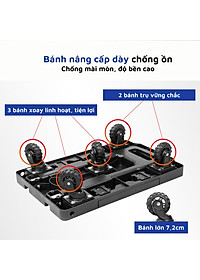 Xe Đẩy Hàng, Xe Kéo Hàng 5 Bánh tiện lợi, tải trọng lớn