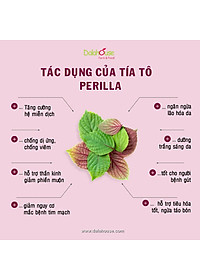 Bột Tía Tô sấy lạnh Dalahouse - Bổ phế phối, An thai, hỗ trợ giảm các triệu chứng cảm, ho, đau họng. Hỗ trợ điều trị GUT, đẹp da, trắng da