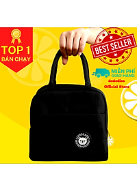 Túi đựng cơm giữ nhiệt dododios đựng hộp cơm văn phòng size lớn đơn sắc khóa kéo, tay xách tiện dụng, Túi Giữ Nhiệt Đựng Hộp Cơm 2 Ngăn – Chọn Màu Túi Giữ Nhiệt Đựng Cặp Lồng Cơm– Nhiều Màu – Chống Thấm Nước Chính Hãng dododios