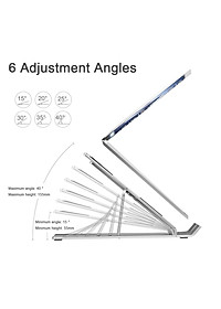 Giá đỡ Aluminum hợp kim nhôm cho Macbook laptop 10 inch đên 15.6 inch hiệu HOTCASE giúp tản nhiệt thiết kế nhôm nguyên khối - Hàng nhập khẩu