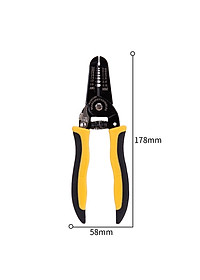 Kìm Tuốt Dây Điện Đa Năng Deli Cao Cấp Chính Hãng 0,6-2,6mm - Tay Cầm Chống Trơn Trượt - Sử Dụng Nhiều Mục Đích EDL2607