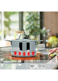 Nồi Inox 3 lớp đúc liền khối Kalpen Kazler 20cm dung tích 3.7L hàng Đức - Hàng chính hãng