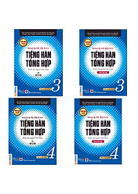 Combo Sách Tiếng Hàn tổng hợp dành cho người Việt Nam - Trung cấp 3&4 - Phiên bản mới đen trắng 
