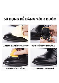 Xi Đánh Bóng Giày Da Làm Bóng Nhanh Đồ Da, Xi Kem Dưỡng Da Có Đầu Mút Hỗ Trợ - HÀNG CHÍNH HÃNG MINIIN