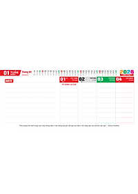 Lịch Tết 2026 - Lịch Bàn Đế Nhựa (13 x 28)