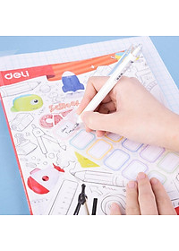  Decal bọc vở trong suốt Deli - 10 chiếc - Phù hợp với nhiều loại sách vở - EH830