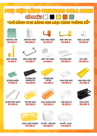 Móc treo pegboard Dola Home treo móc khoá, gấu bông, ipad, bàn phím, tai nghe, decor quầy pha chế - Phụ kiện pegboard
