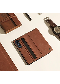 Bao Da dành cho Samsung Galaxy Z Fold 7 / Z Fold 6 hiệu Nillkin Aoge Leather Cao Cấp - Hàng nhập khẩu