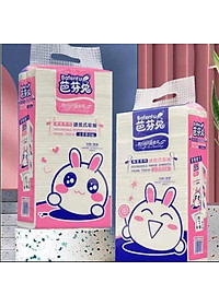 Giấy ăn rút hình chữ nhật dạng cây (1 cây 1680 tờ) và (1 cây 1800 tờ) hình thỏ