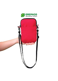Túi Đựng Điện Thoại Grepaco Đeo Chéo Mini Nam Nữ Unisex Vải Dù Bố Tote Canvas Chống Thấm Nước Có Dây Đeo Nhiều Ngăn Khóa Kéo YKK Thời Trang Hàn Quốc - Hàng Chính Hãng
