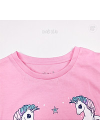 Bộ Đồ Bé Gái Size Đại Bigfox Miss Meow Mùa Hè Kiểu Hàn Quốc Vải Cotton Mềm Mại In Ngựa Hồng Dễ Thương Size Trẻ Em 3-11 Tuổi 30kg 40kg