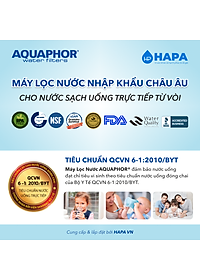 Máy Lọc Nước AQUAPHOR CRYSTAL ECO H Chuẩn Nước Khoáng Uống Trực Tiếp, Công Nghệ NANO Aqualen Độc Quyền, Máy Lọc Nước Không Điện - Nhập Khẩu Châu Âu, Hàng Chính Hãng
