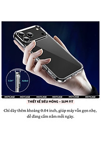 Ốp lưng dẻo silicon trong suốt mỏng 0.6mm cho iPhone 17 Pro Max / 17 Air / iP 17 Pro / 17 hiệu Hotcase Ultra thin - Chống trầy xước, siêu mỏng, độ trong full HD - Hàng nhập khẩu