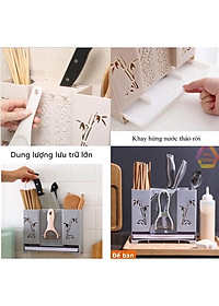 Kệ cắm dao, đũa, muỗng bằng nhựa hình trúc xinh - HENRYSA