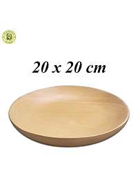Khay Gỗ Hình Tròn Đường Kính 20 Cm Đáy Lõm TL62 - Đồ Gỗ Nhà Bếp Thương Hiệu Trường Sơn