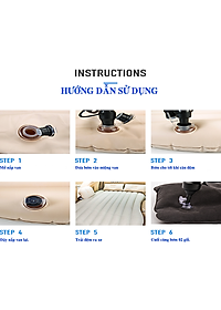 Đệm Hơi Xe Ô Tô Nệm Hơi Dùng Cho Xe 4 - 5- 7 Chỗ Xe Bán Tải Tặng Kèm Bơm Hơi Phù Hợp Vợi Mọi Dòng Xe