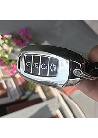 Ốp Chìa Khóa Silicon Mạ Crom Dành Cho Xe Hyundai Accent 2021