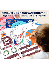 Đồ chơi thủ công 80 bức tranh tô màu cho bé Mideer Drawing Coloring, đồ chơi sáng tạo cho bé 2,3,4,5,6 tuổi