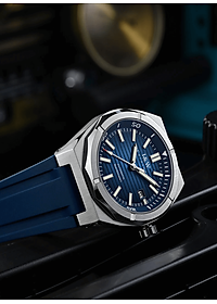 Đồng hồ nam chính hãng I&W CARNIVA 711G-S1 hàng mới,Kính sapphire chống xước ,Chống nước 50m ,Bảo hành chính hãng,Máy cơ (Automatic),dây cao su cao cấp, mặt xanh thiết kế đơn giản dễ đeo