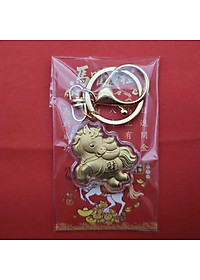 Móc Khóa Ngựa Vàng Mini 3D – Móc Treo Chìa Khóa/ Balo – Thu Hút May Mắn Tài Lộc 2026