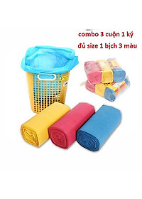 TÚI ĐỰNG RÁC MÀU 1KG 3 CUỘN TỰ HỦY