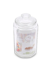 Hũ Thủy Tinh LỤC GIÁC Đựng Gia Vị 2000 Ml, Lọ Gia Vị Thủy Tinh, Hũ Đựng Thực Phẩm Khô,Lọ Muối Dưa- Hàng Loại 1-Chính Hãng MINIIN